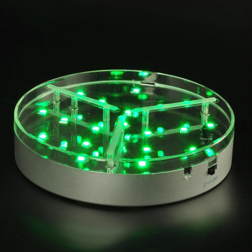 10 шт./лот) 6 дюймов Свадебная светодиодная подставка E-lluminator AA Батарея работает Украшение стола кальяна светодиодный свет база
