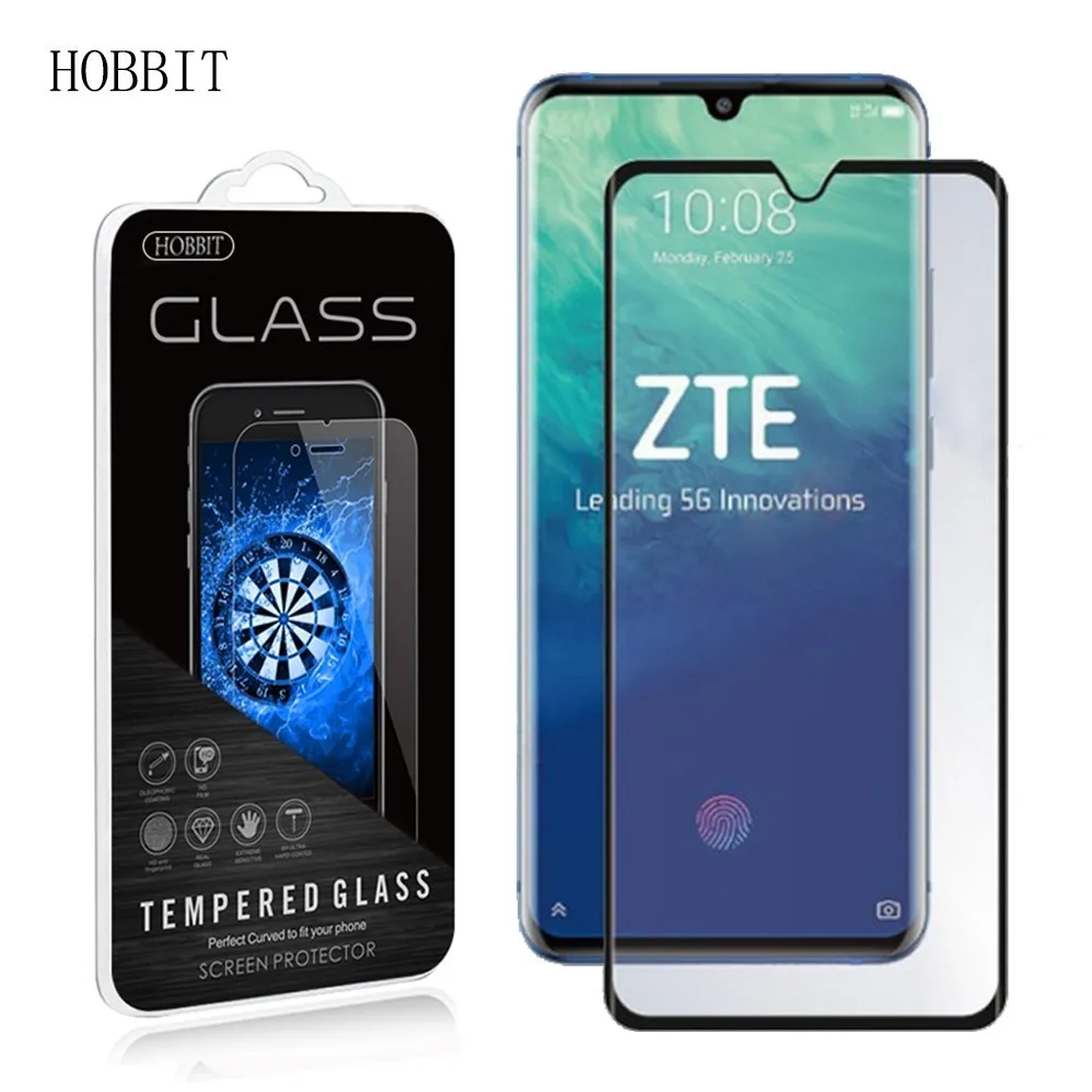 

Закаленное стекло для ZTE Axon 11, SE, 10, 10s, 9 Pro, 9D, 9H, полное покрытие