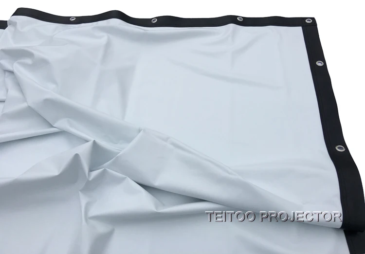 72 дюйма 4:3 портативный ПВХ мягкий черно белый экран для проектора с занавесом