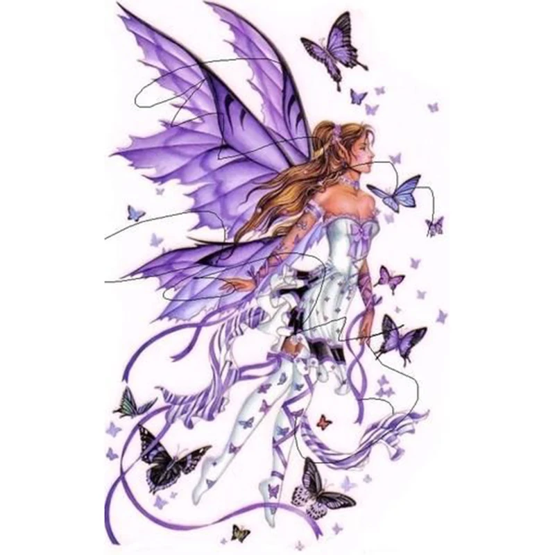 

Butterfly Elf Angel room decor Full square Embroidery Pattern diamond 5D DIY paintings Cross stitch kits stickers RS2128