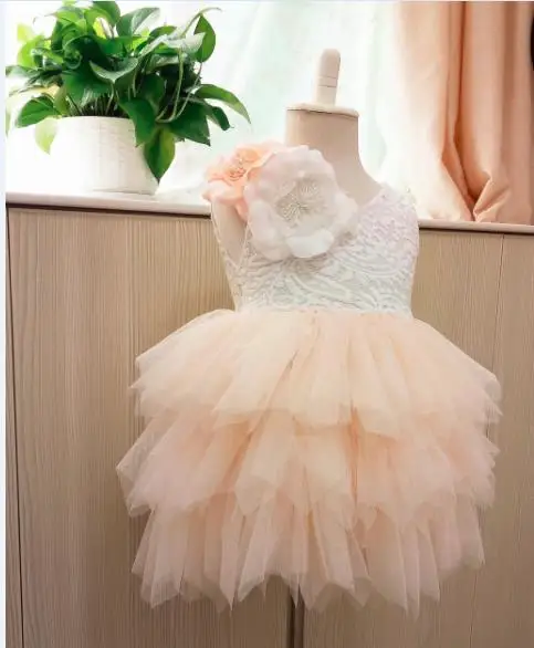 Новое кружевное платье-пачка для девочек платья лето 2018 Детские 5 шт./партия BW08 |