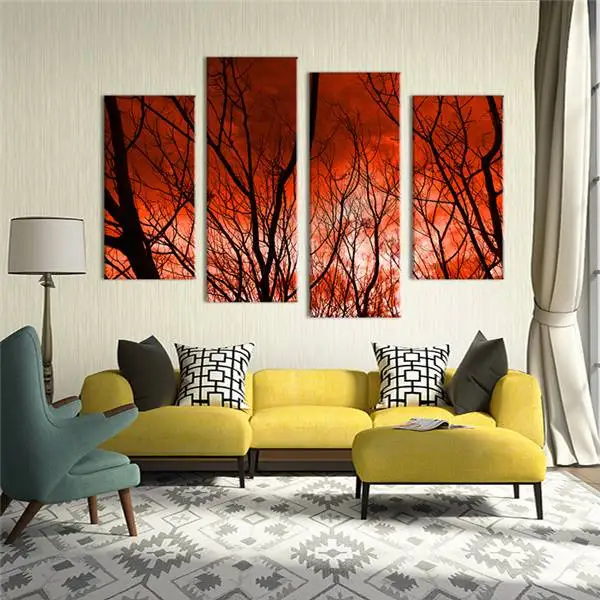 4 шт. Картина на холсте с изображением неба Hd для домашнего декора|print on canvas|painting