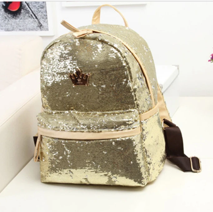 1 шт. женский рюкзак с блестками и короной|paillette backpack|backpack fashionfashion backpack |