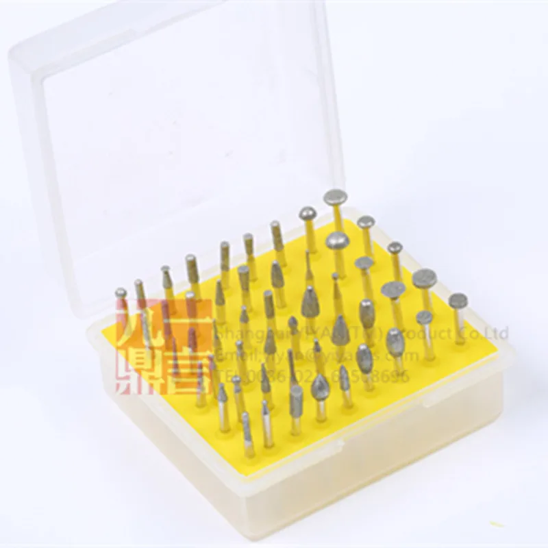 50pcs/set/lot diamond mounted point burrs for grinding polishing carving free shipping | Инструменты