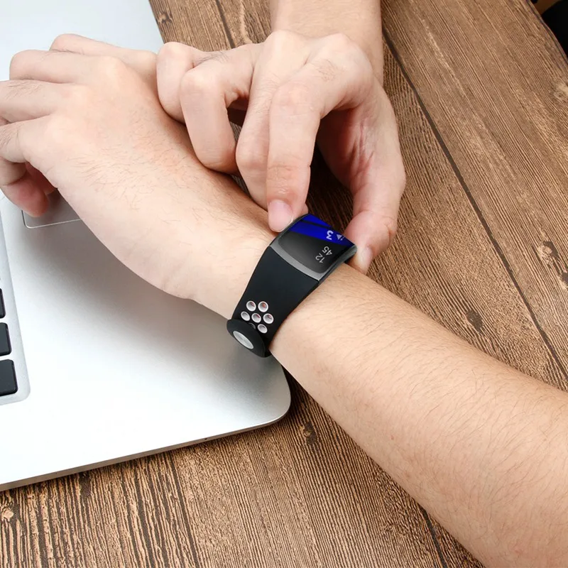 Оригинальный силиконовый браслет для samsung шестерни Fit 2 Pro/Fit умный Сменные часы