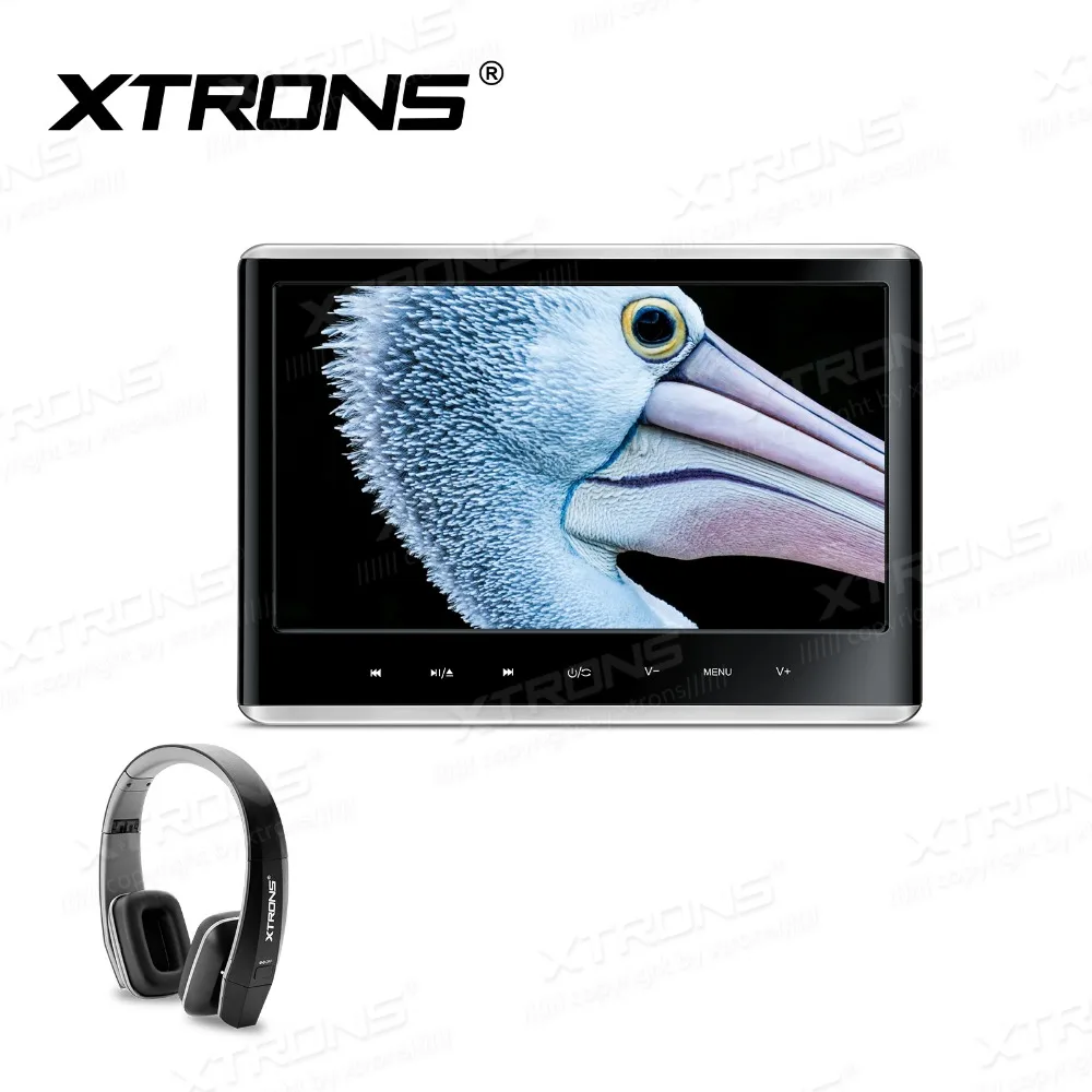 XTRONS 1 монитор 11 6 дюйма IPS 1080P видео подголовник сиденья Подушка автомобильный DVD