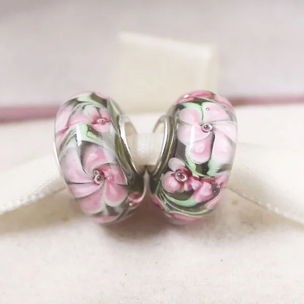 A168(1) Прямая поставка, европейские разноцветные стеклянные бусины Lampwork из муранского стекла Aolly, очаровательные бусины, подходят для Пандоры, для девочек, DIY Браслеты и браслеты, ювелирные изделия - Цвет: A168(1)