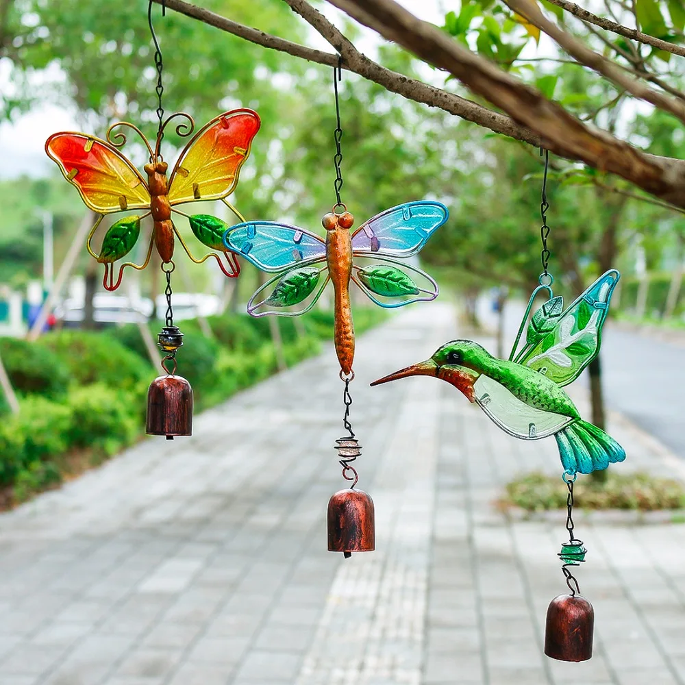 H &amp D бабочка Ловец Солнца Радужный колокольчик цветное стекло Ornamnet с
