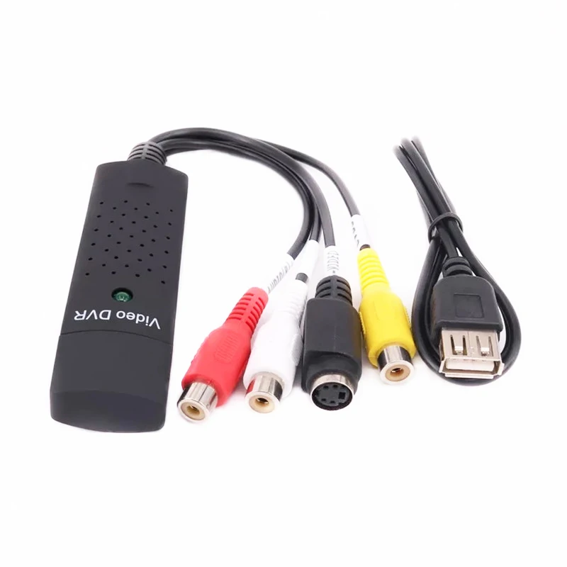 USB Карта видеозахвата 4 канальный преобразователь адаптер для ПК ТВ видео DVD DVR