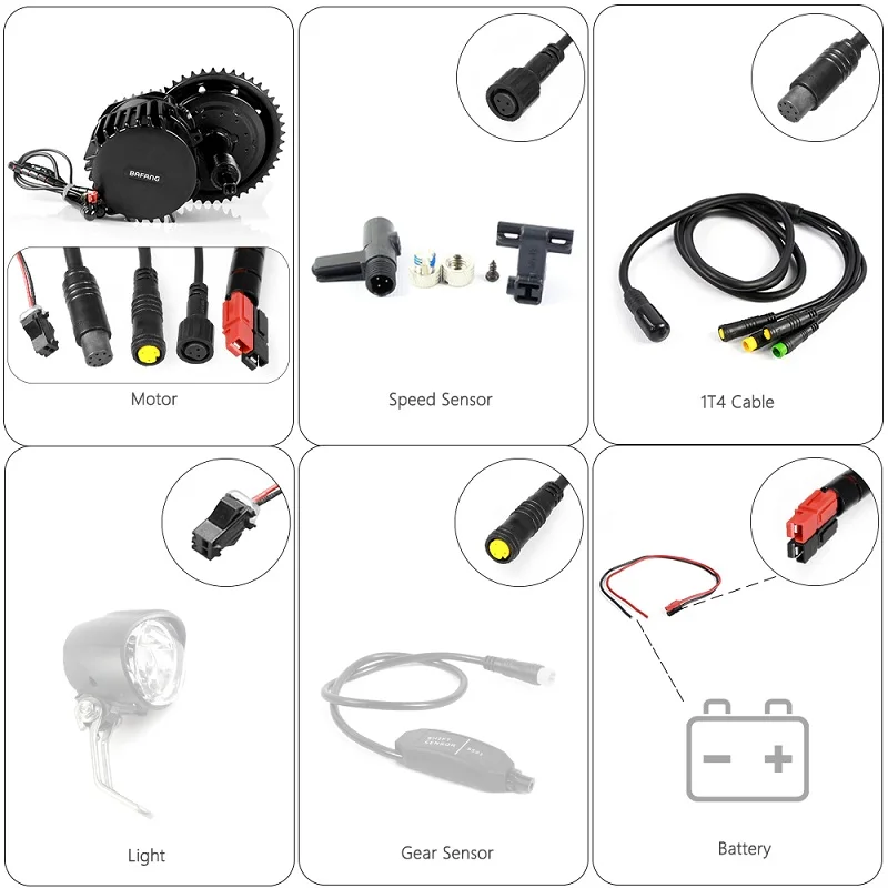 8fun Bafang 48V 52V Universal BBS03 BBSHD 1000W 120mm 46T Bicicleta Eletrica Kit Средний приводной двигатель для