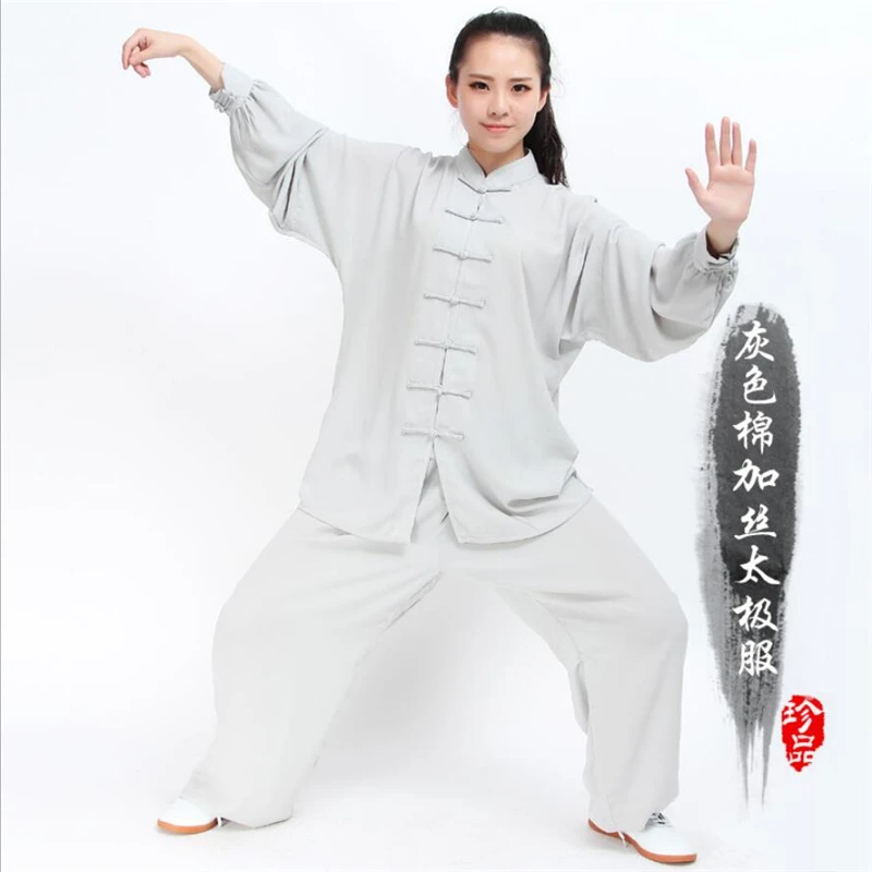 Tai chi одежда для женщин и мужчин китайский костюм taiji wudang кунг фу хлопковая