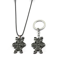 shadow of the colossus keychains necklace men new game personality keyring women choker tag pendants accessory