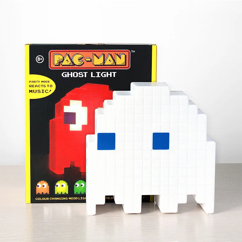 PacMan лампа призрак светодиодный ночник многоцветный мультфильм ночные светильники USB перезаряжаемые для детей детской украшения освещение