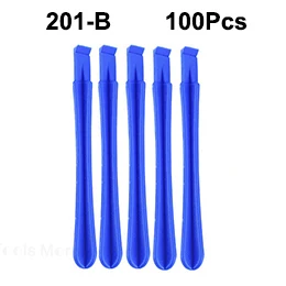 FI-202-B-100Pcs 100 шт./партия, универсальный ремонтный открывающийся набор, пластиковые подножки, набор Вентилей, круглая ручка Phillips, инструмент для iPhone, iPad, iPod и т. д - Цвет: FI-202-B-100Pcs
