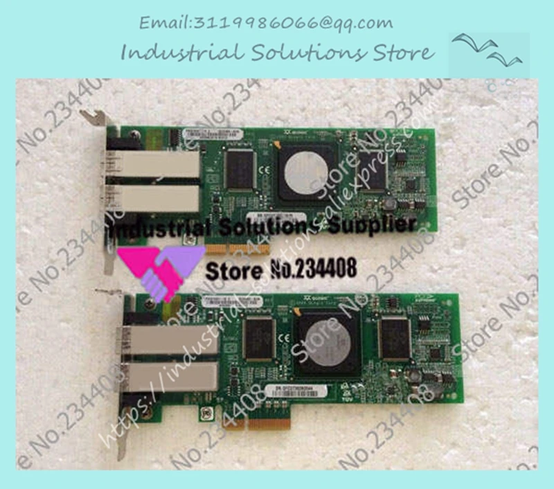 QLE2462 SUN PCI E двойной порт 4 Гб карта 375 3356 SG XPCIE2FC QF4 волокно 100% Протестировано