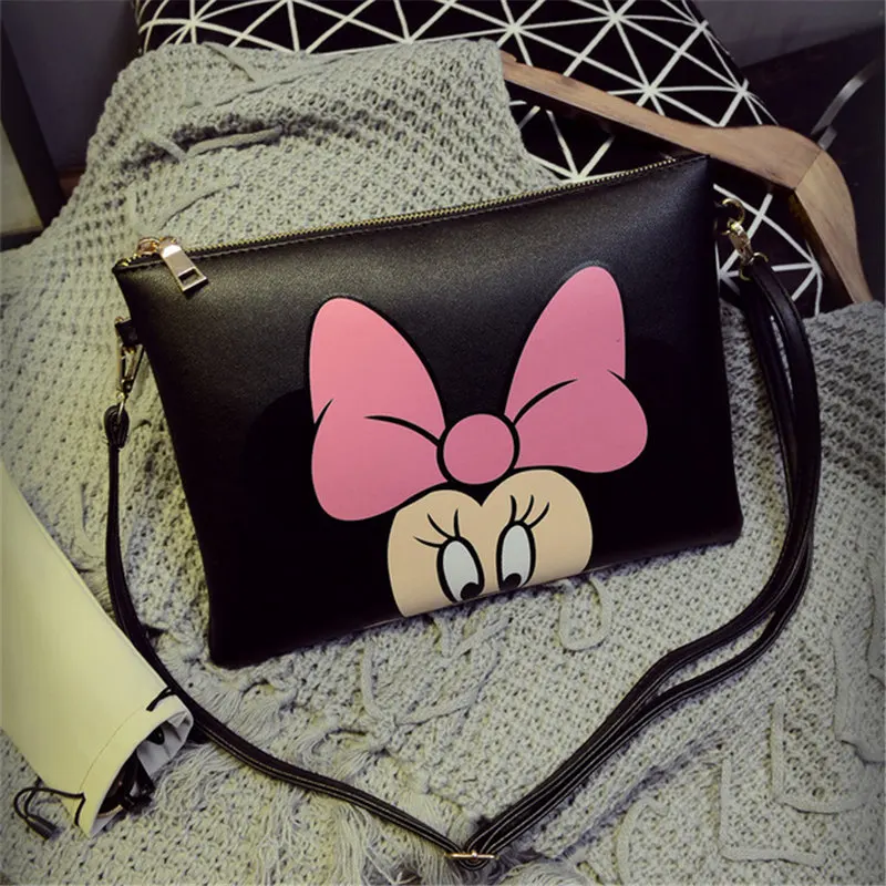 Новая модная маленькая сумка Disney с головой Микки милая мультяшная женская