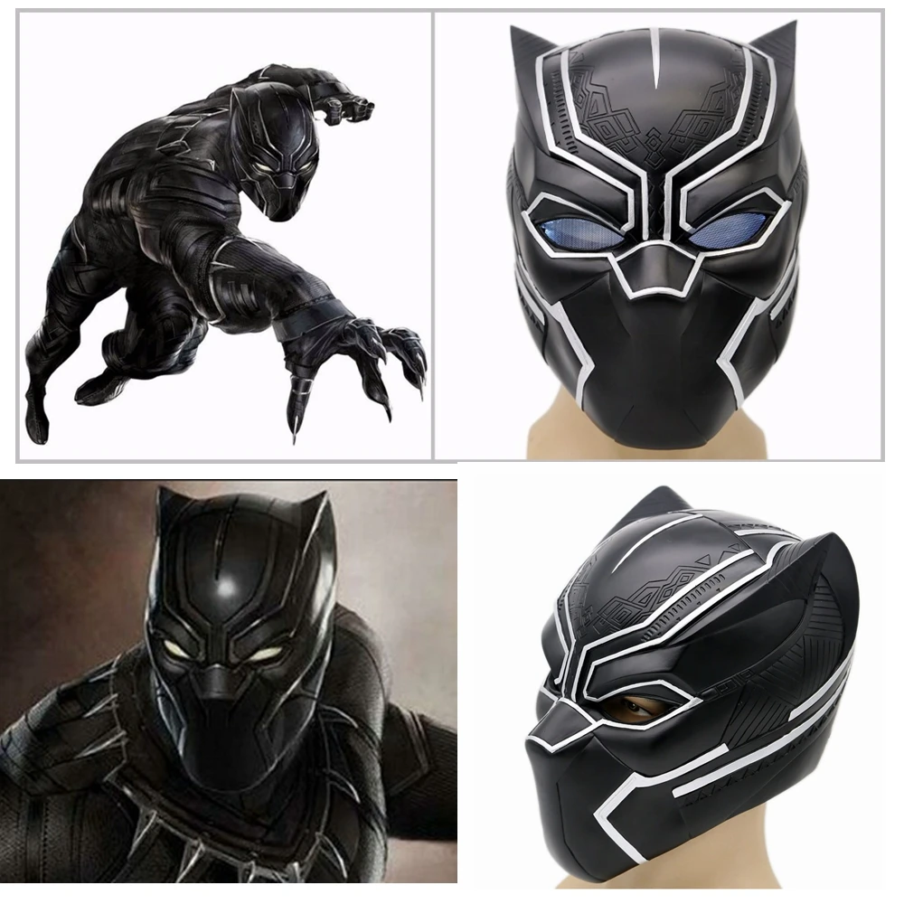 XCOSER Капитан Америка Черная маска Пантеры фильм из резины для косплея шлемы