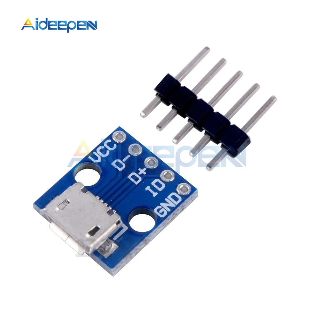 Плата Micro USB 5 шт. адаптер питания В коммутатор с выключателем модуль интерфейса