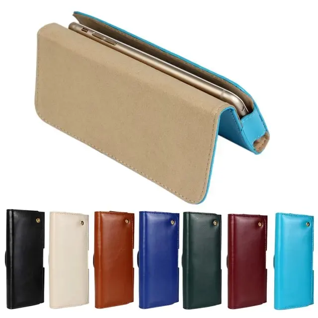Для Alcatel Pop C9 Неподдельный Кожаный Пояс Case Роскошный Зажим для Ремня Чехол чехол