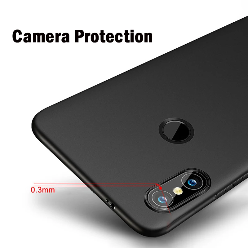 MUCHI Full Tempered Glass + Slim Matte Soft Silicone Phone Cover Case For ASUS Zenfone Max Pro M2 ZB631KL ZB633KL Cases |