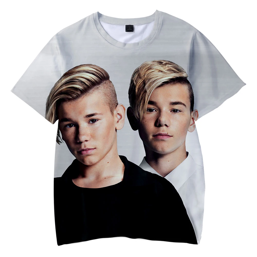 Marcus&Martinus 3D Printed Children T-shirts Fashion Summer Short Sleeve Tshirts Hot Sale Casual Streetwear Kids T shirts