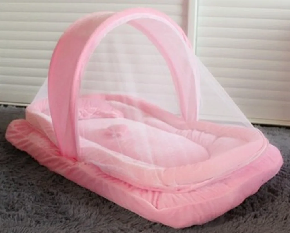 Весна Портативный складной детская кроватка с москитной сеткой Новый