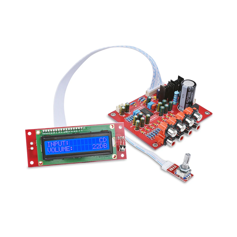 Пульт дистанционного усилителя AIYIMA LC75342 Tone Board ЖК дисплей 4 полосный аудиовход