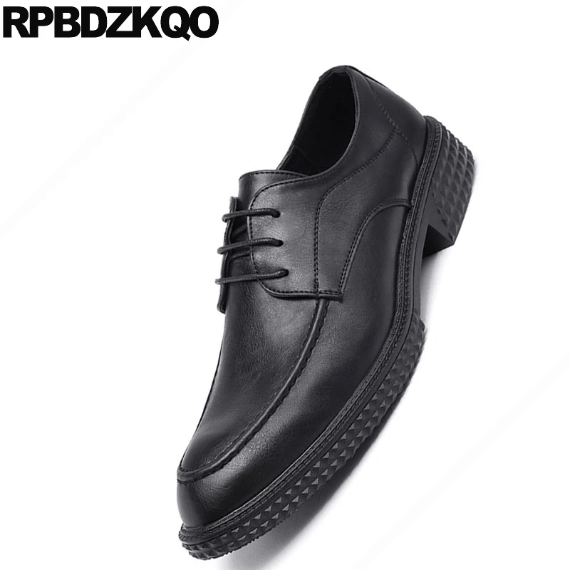 British Style Men Designer Elevator Dress Pointed Toe Formal Work Black Footwear Business Oxfords Hidden Height Increasing Shoes | Обувь
