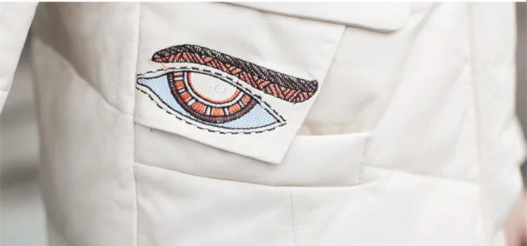 

KMETRAM Winter Jacket Women 2020 Fashion New Style PU Real Sheep Skin Leather Jacket Down Cotton Jacket Real Fox fur Parka HH406