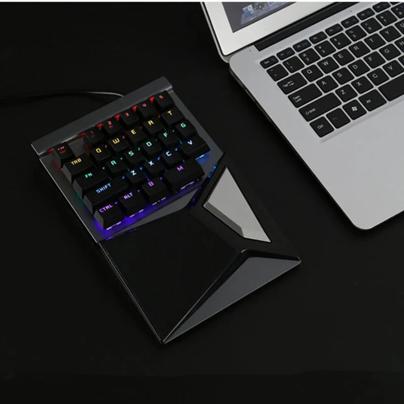 M416 одной рукой Gaming Keyboard USB проводной механическая клавиатура 28 клавиши
