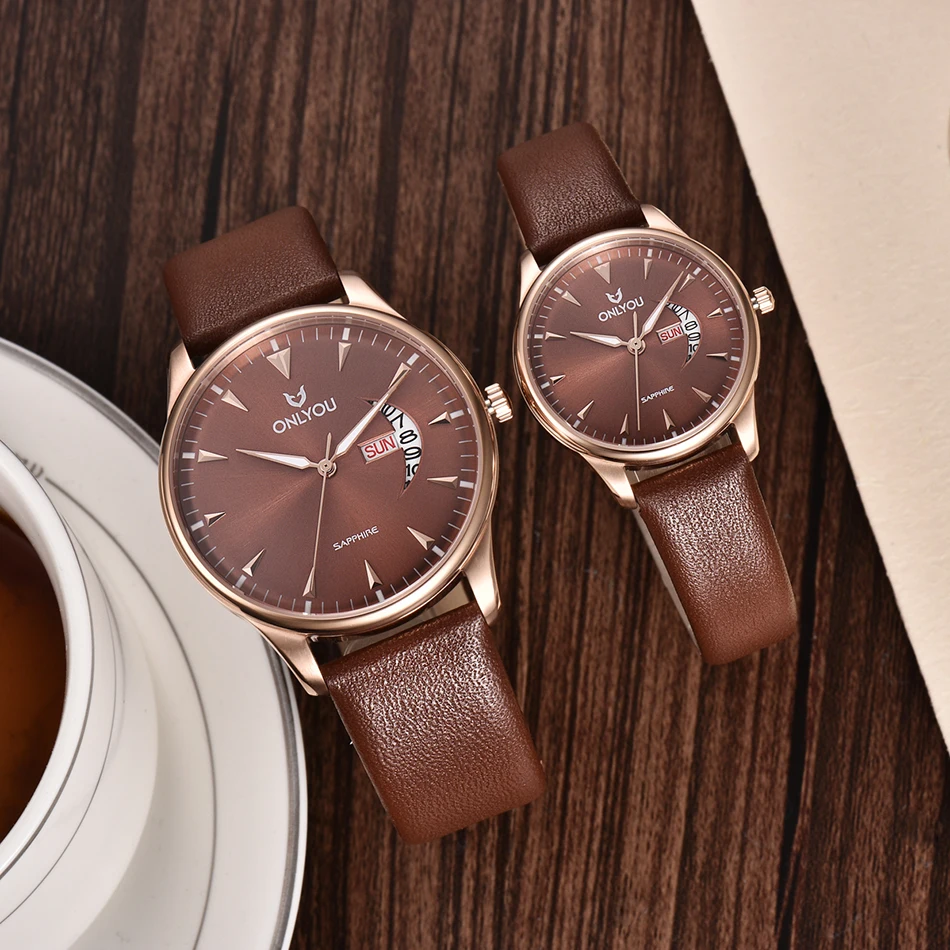 ONLYOU Мода Все сталь все кофе сапфир Неделя дисплей для женщин ультра тонкий