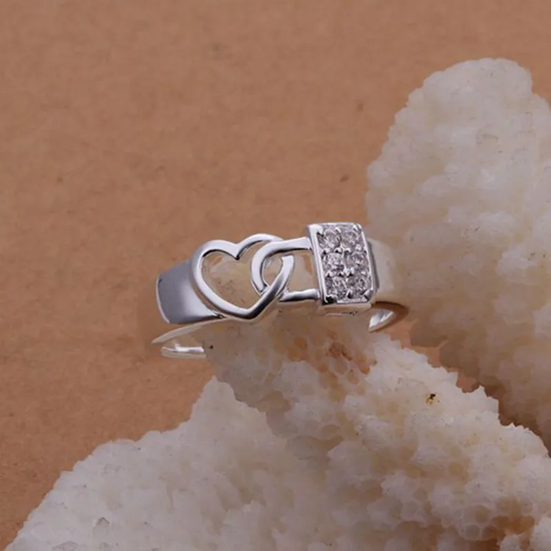 Посеребренная кольцо стерлингового серебра--Jewelry Кольцо заводские цены моды