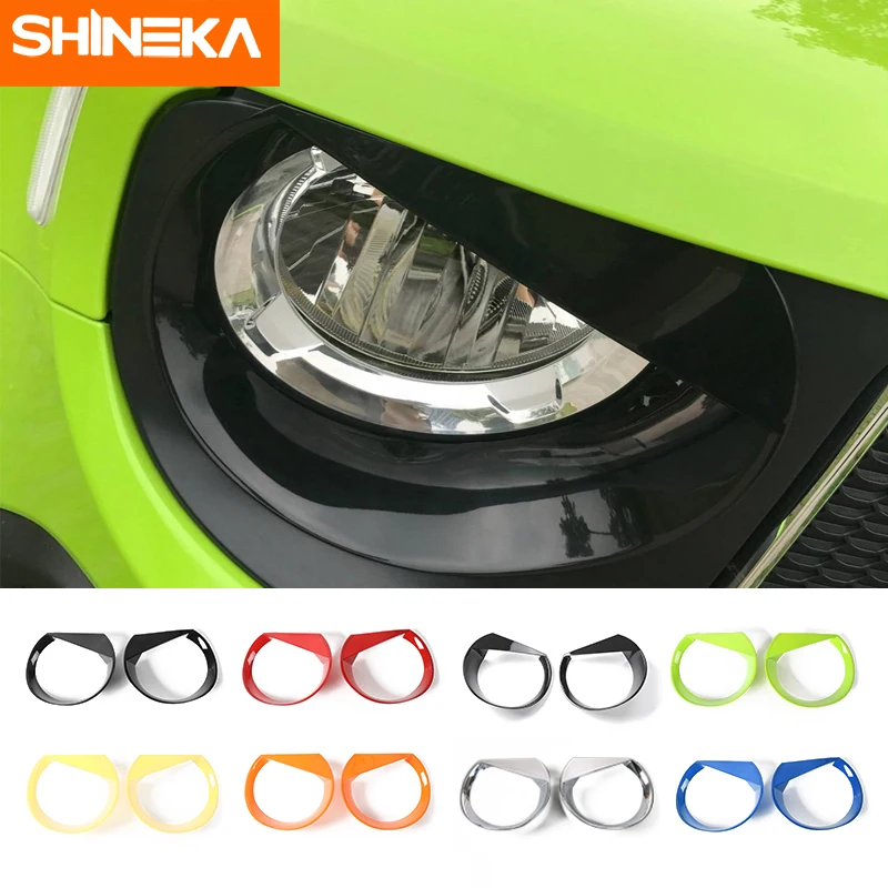 SHINEKA капоты фар для Jeep Renegade 2016 2018 2 шт. зажимы крышки наклейки автомобильные