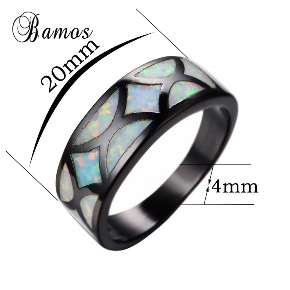 Мужские и женские кольца Bamos обручальные геометрические из черного золота с