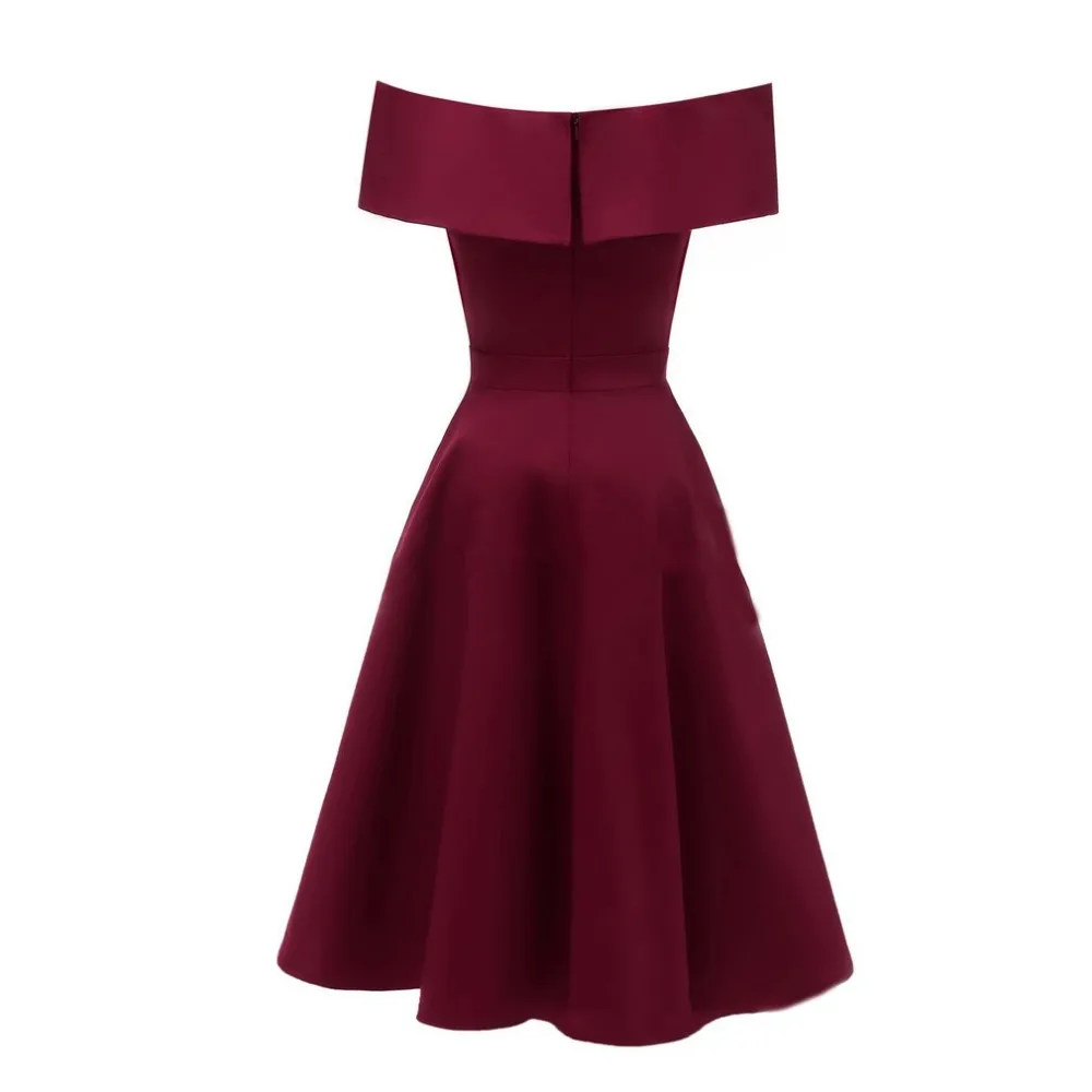 2018 элегантное женское платье без рукавов вырез лодочкой с открытыми плечами