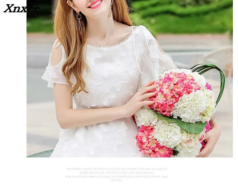 High Quality O-neck Party Dresses Women Elegant Flare Sleeve Dress Female 2018 Summer Slim Short Chiffon Vintage Vestidos | Женская