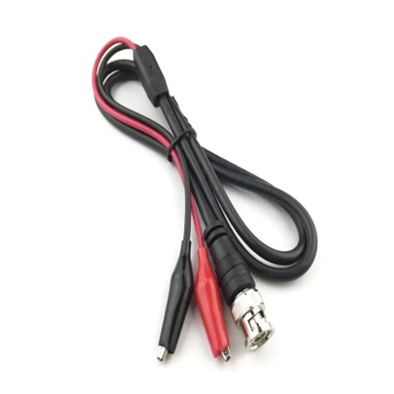 

2pcs 100cm BNC Q9 to Dual Alligator Clip Oscilloscope Test Probe Leads Wholeasle