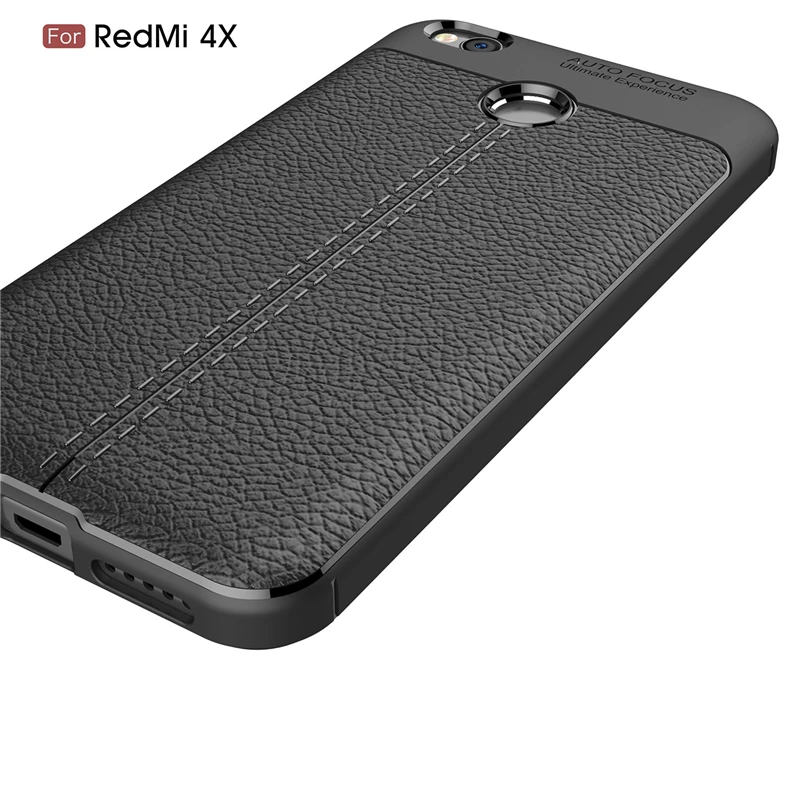 Чехол для телефона Xiaomi Redmi 4 4X из искусственной кожи деловой чехол с узором Личи