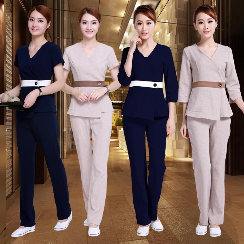 

Beautician Work Wear Uniforms clothes Beautician overalls beauty salon work clothes pharmacy work clothes