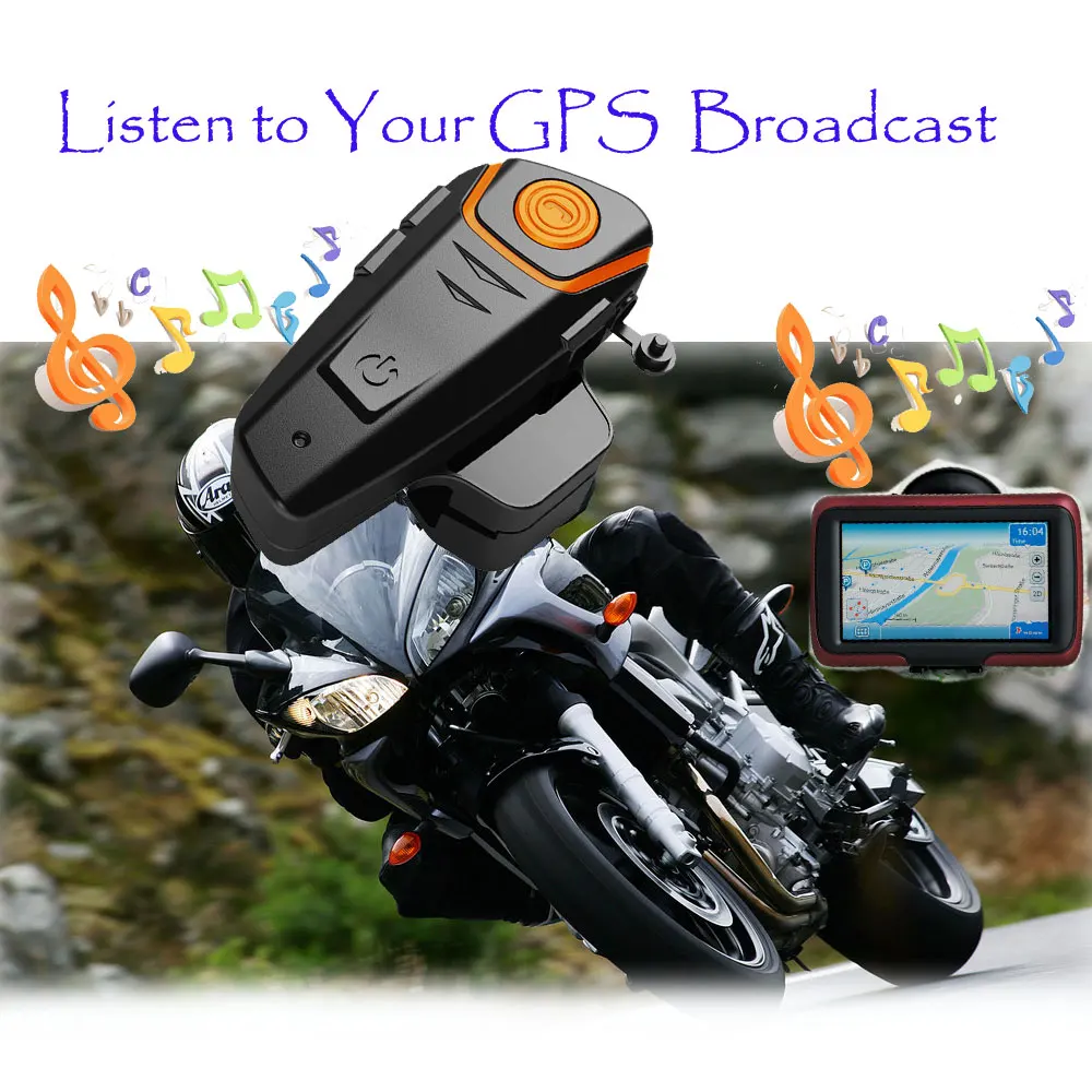 Новая модель 2023 BT-S2 1000 м 30 IPX7 Водонепроницаемая мотоциклетная Bluetooth гарнитура