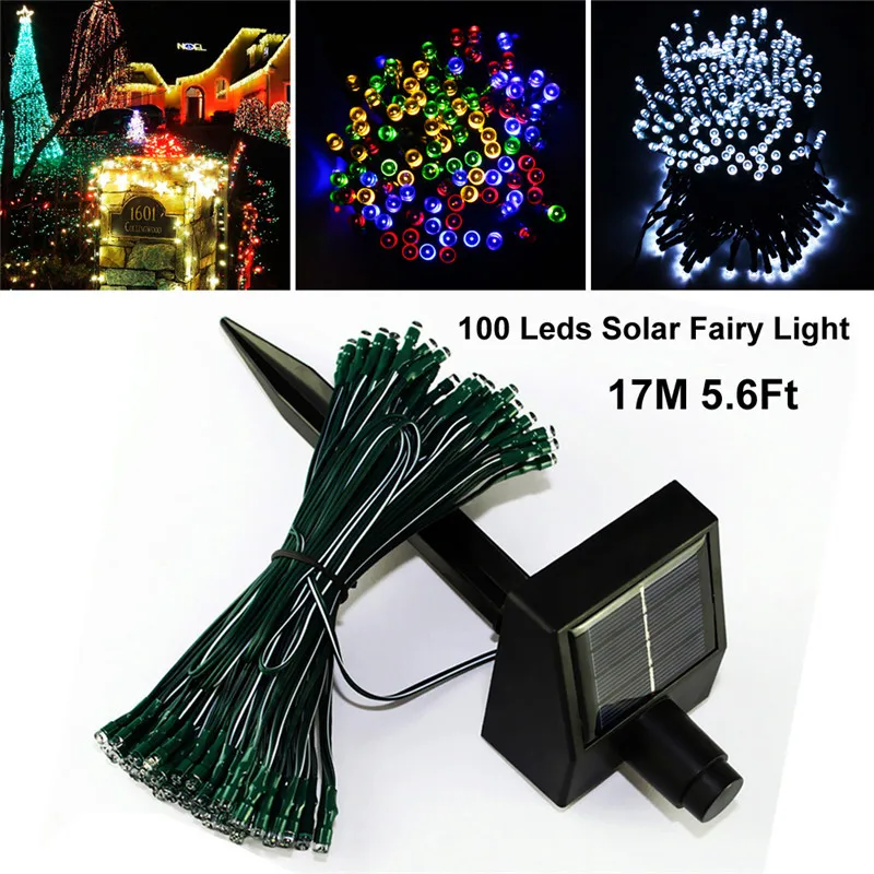 ALIEN Garden солнечный свет 17 м 100LED Теплый Белый Led гирлянды освещение внутри помещения