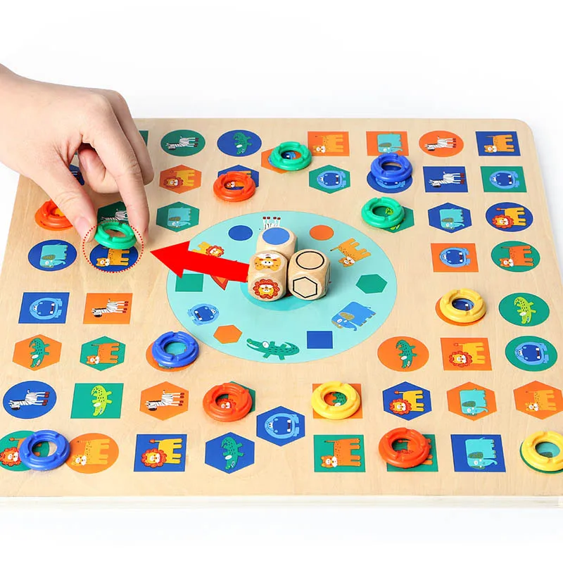 TOPBRIGHT Double-sided flying chess children's educational toys baby scorpion intelligence game multi-function board | Игрушки и