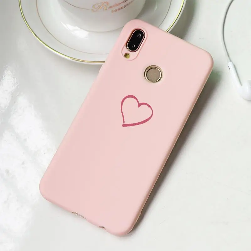 Kfe-xhongxin Розовый матовый Мягкий ТПУ чехол для huawei P30 P8 P9 P10 P20 Pro mate 20 10 Lite Y6 Y9 P Smart Plus чехол-накладка - Цвет: Kfe-xhongxin