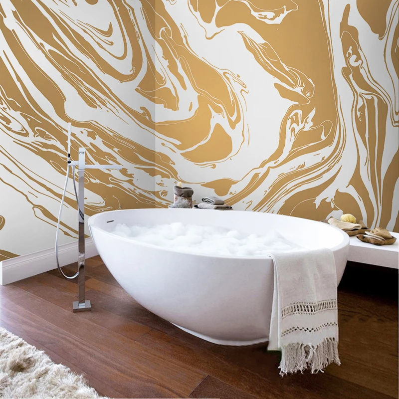 Самоклеящиеся настенные 3D обои для ванной Современное абстрактное искусство