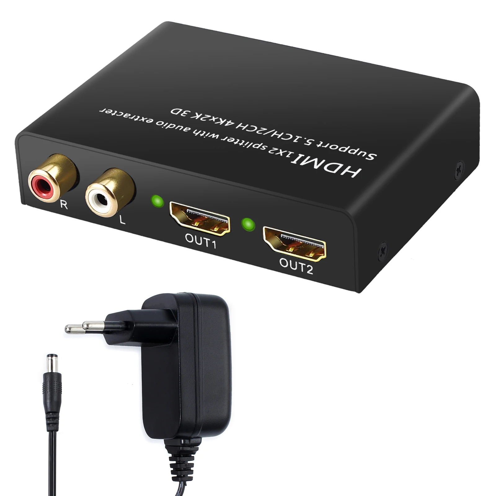 Proster 4K HDMI аудио экстрактор с 2 способами HDMI сплиттер цифро-аналоговый стерео R/L аудио экстрактор DAC оптический SPDIF Toslink