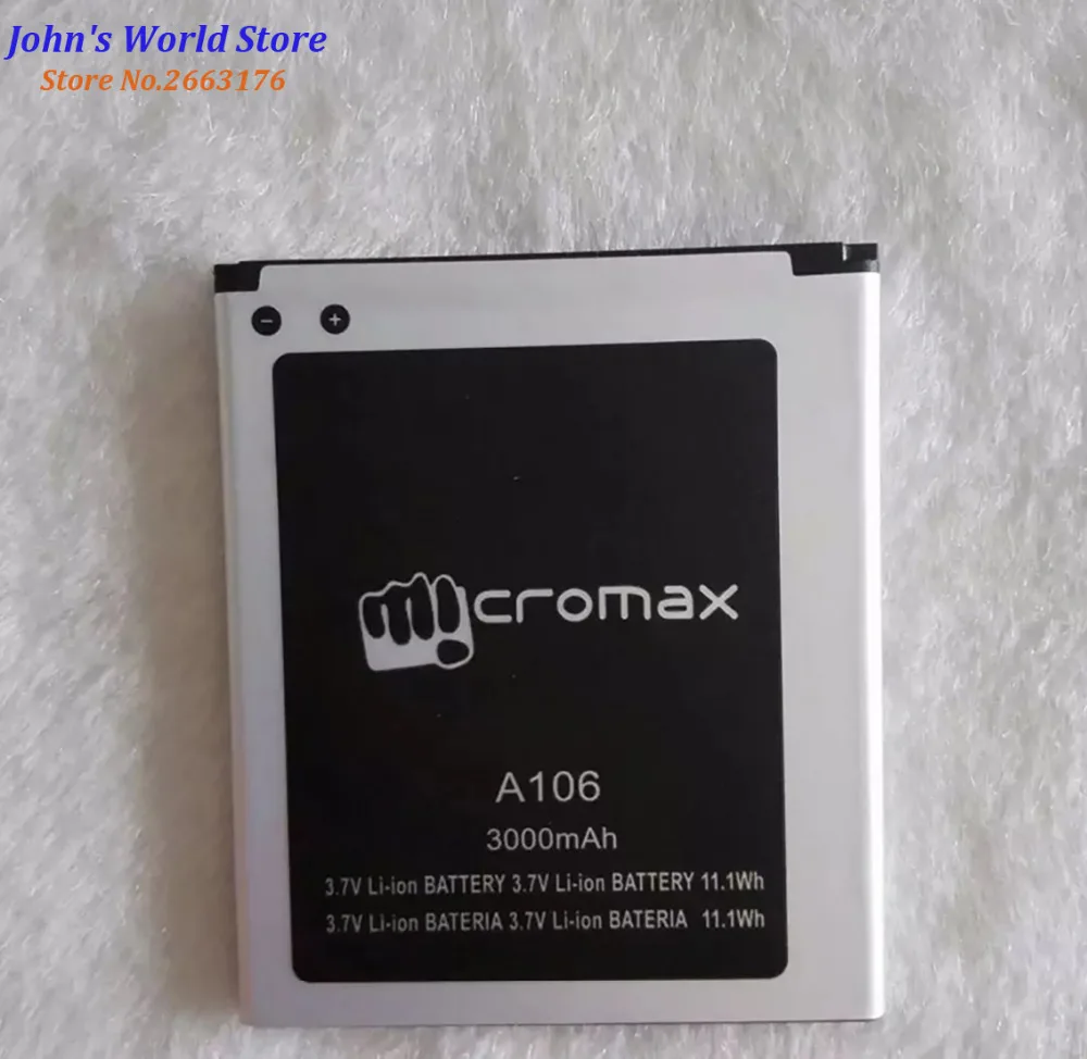 Высокое качество оригинальный для Micromax A106 мобильный телефон литиевая батарея 3 7 V
