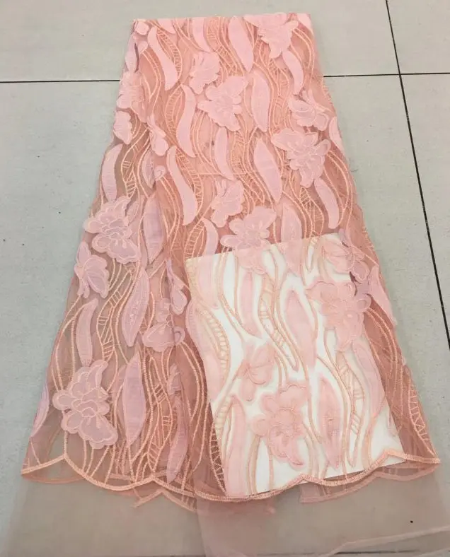African cut Lace Fabric 2018 Embroidered Nigerian Laces Bridal High Quality French Tulle ML6486 | Дом и сад
