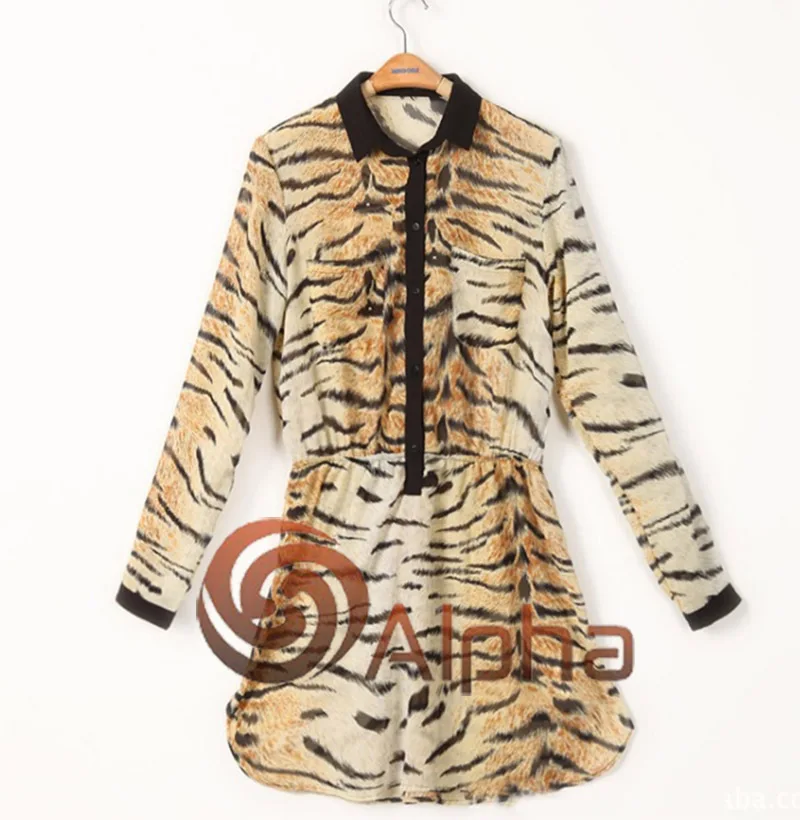 2017 весеннее новое поступление женское популярное леопардовое платье на