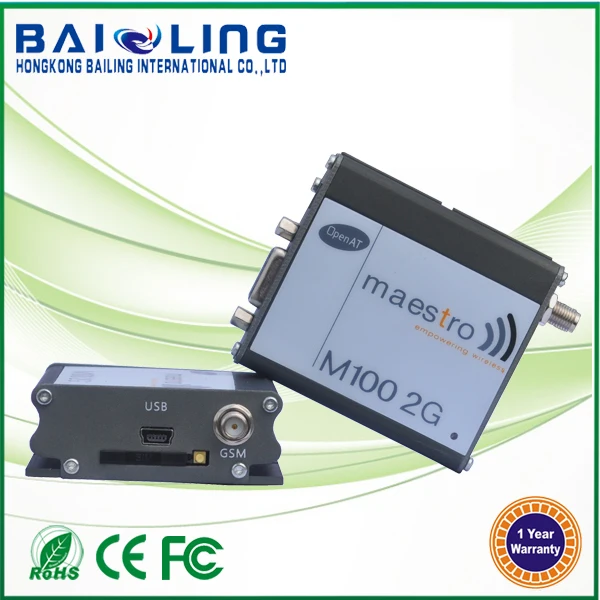 GPRS rs232 2g modem multi sms mms Wavecom Maestro 100 data logger for mechanical water meters |