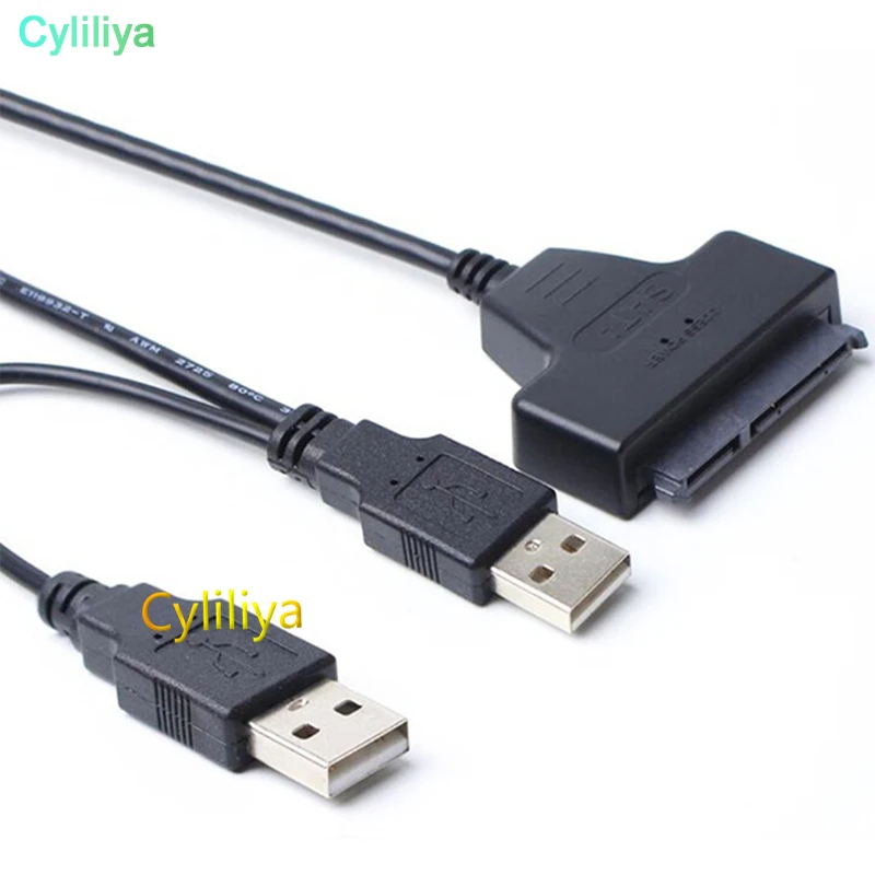 От DHL или EMS 50pcs USB 2 0 к SATA 7 + 15 Pin 22 контактный адаптер для 5 &quotHDD жесткого диска